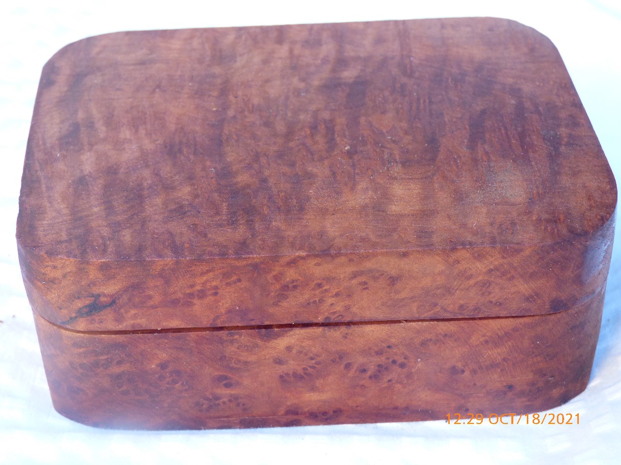 Redwood Burl Box Carved