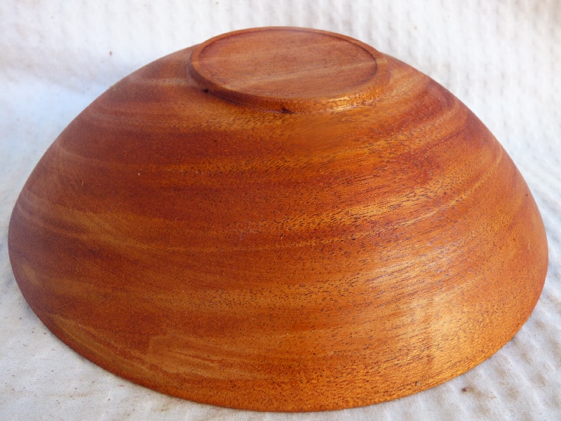 Mahogany Bowl Wood Turned