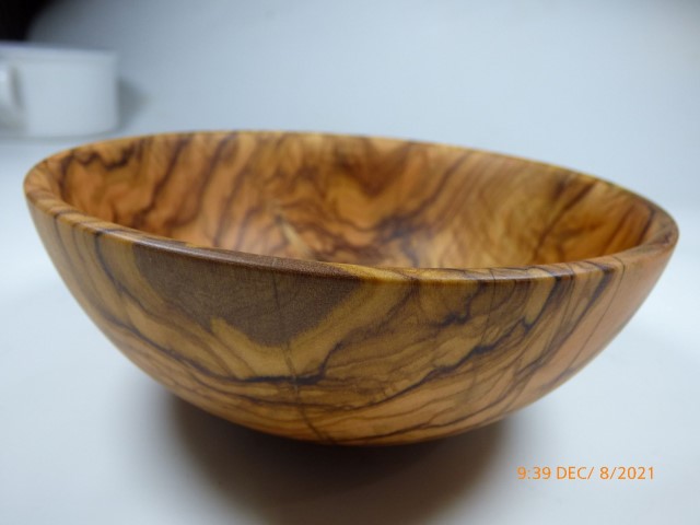 OLive Wood Bowl Wood Turned