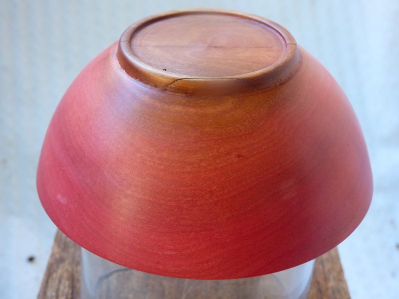 Pink Ivory Bowl Wood Turned - Click Image to Close