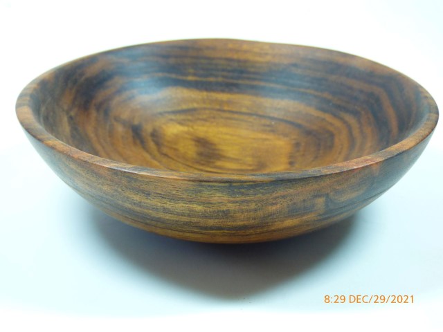 Rosewood Bowl Wood Turned - Click Image to Close