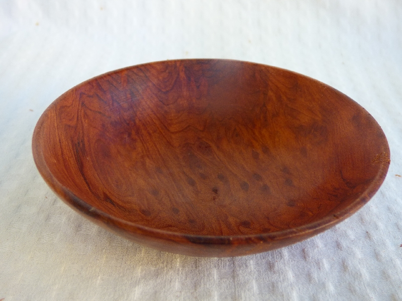 Redwood Burl Plate/dish wood turned - Click Image to Close