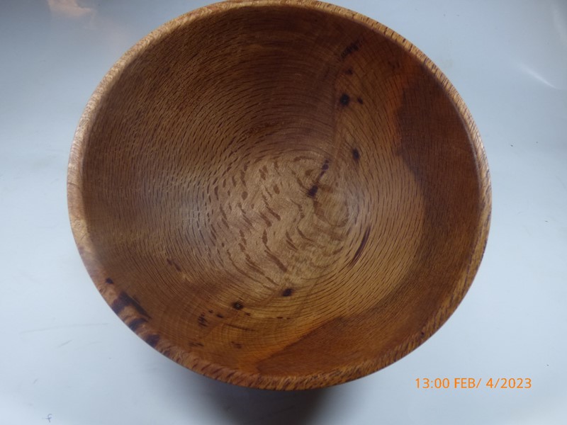 Shea Oak bowl wood turned